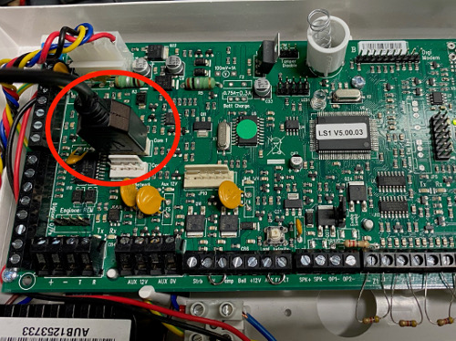 Texecom panel COM2 port